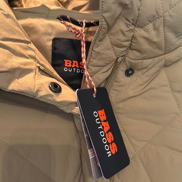 Bass Tan Quilted womens puffer Jacket NWT L - Picture 3 of 12